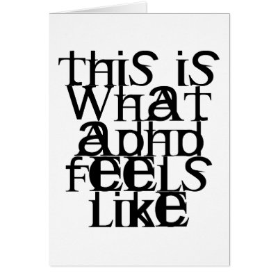This is ADHD Greeting Card by LabelMeHappy