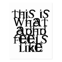 This is ADHD Postcard