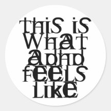 This is ADHD Sticker