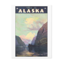 This is Alaska Vintage Travel Poster postcards