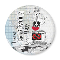 This is California, baby magnets by studio524 This is California, baby magnets