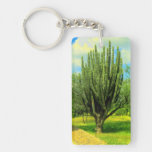 This is cool cactus keychain acrylic keychains
