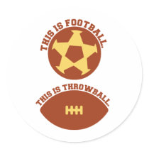 This IS Football This IS Throwball Sticker