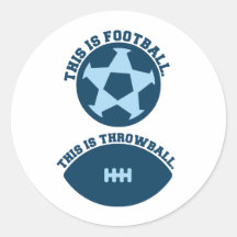 This IS Football This IS Throwball Sticker