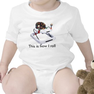 This is how I roll baby onesie shirt