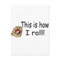 This Is How I Roll (BB Glove) postcards