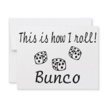 This Is How I Roll Bunco invitations
