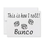 This Is How I Roll Bunco Personalized Announcement