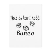 This Is How I Roll Bunco Post Cards