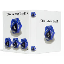 This Is How I Roll (d20) Vinyl Binder