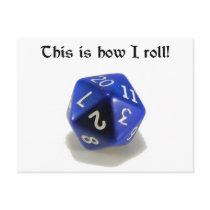 This Is How I Roll (d20) Postcards