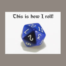This Is How I Roll (d20) postcards