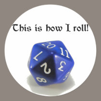 This Is How I Roll (d20) stickers