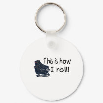 This Is How I Roll (Ice Skates) keychains by CelebrationZazzle This Is How I Roll (Ice Skates) keychains