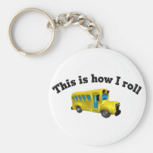 This is how I roll keychain