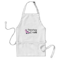 This Is How I Roll (Pink Ice Skate) aprons
