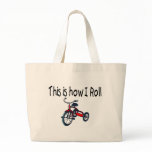 This Is How I Roll (Red Tricycle) Tote Bag