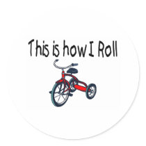 This Is How I Roll (Red Tricycle) stickers