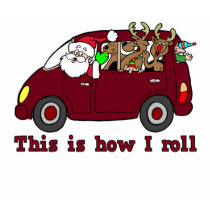 This is How I Roll Santa t-shirt by tshirtfun This is How I Roll Santa t-shirt