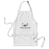 This Is How I Roll Sleeping Santa aprons