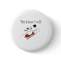 This Is How I Roll Snowman buttons