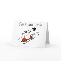This Is How I Roll Snowman cards