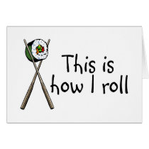 This Is How I Roll Sushi cards