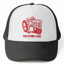 This Is How I Roll Tractor RED Hat