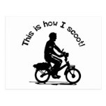 This is how I scoot! Postcard