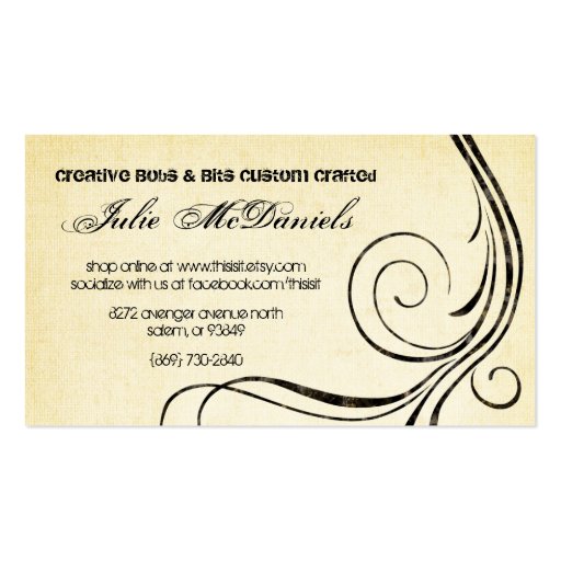 This Is It! Business Cards (back side)