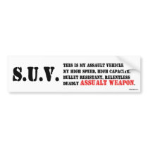 This Is My Assault Weapon Bumper Sticker