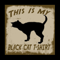 THIS IS MY BLACK CAT T-SHIRT