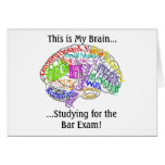This is my brain...Bar Exam Greeting Card