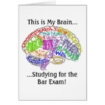 This is my brain...Bar Exam Greeting Card