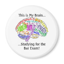 This is my brain...Bar Exam Refrigerator Magnets