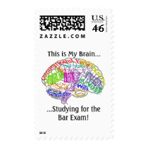This is my brain...Bar Exam Postage Stamps
