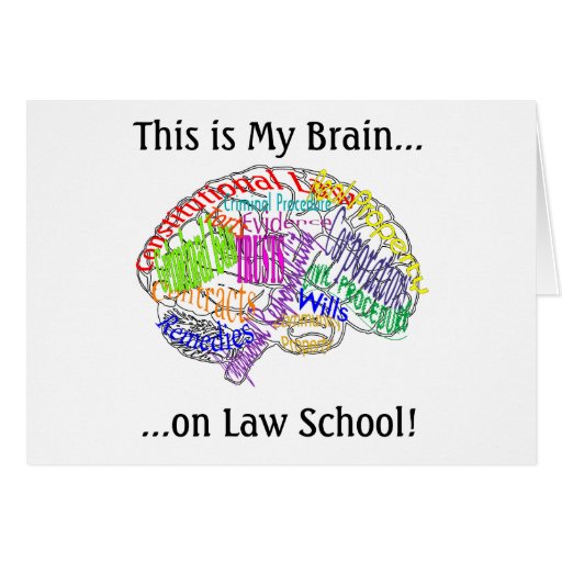 This is my brain...Law School Greeting Cards