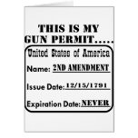 This Is My Gun Permit Greeting Cards