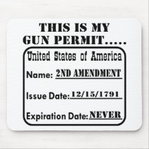 This Is My Gun Permit Mouse Pads