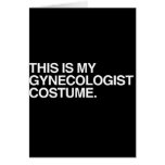 THIS IS MY GYNECOLOGIST COSTUME GREETING CARD