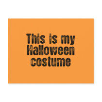 THIS IS MY HALLOWEEN COSTUME POST CARD