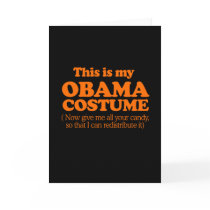 This is my Obama Costume Greeting Card