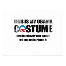 This is my Obama Costume Faded.png Postcard