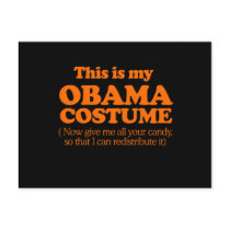 This is my Obama Costume Post Card