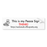 This is my Peace Sign bumper stickers