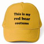 This is my RED BEAR Costume Hats