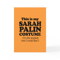 THIS IS MY SARAH PALIN COSTUME CARD
