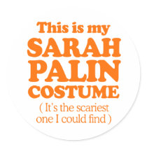 THIS IS MY SARAH PALIN COSTUME STICKER