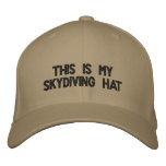 This is my skydiving hat embroidered hat