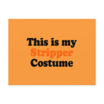 This is my stripper costume postcards